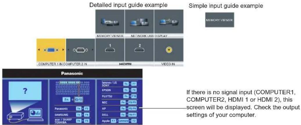 PANASONIC PT-VW360EJ - 2) Press the button again. - 1