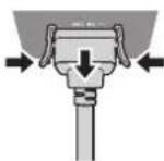 PANASONIC PT-VW360EJ - Removing the power cord - 1