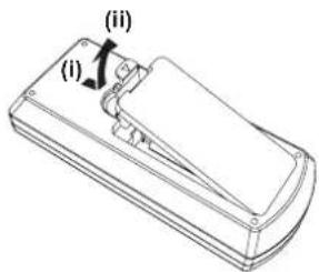 PANASONIC PT-VW360EJ - Inserting and removing batteries - 1