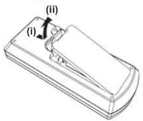 PANASONIC PT-VW360EJ - Press the guide and lift the cover. 2. Remove the batteries. - 1