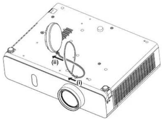PANASONIC PT-VW360EJ - Attaching the lens cap - 2