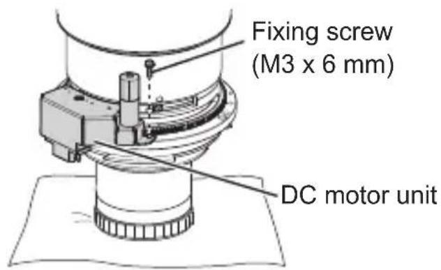 Fixing screw (M3 x 6 mm) DC motor unit