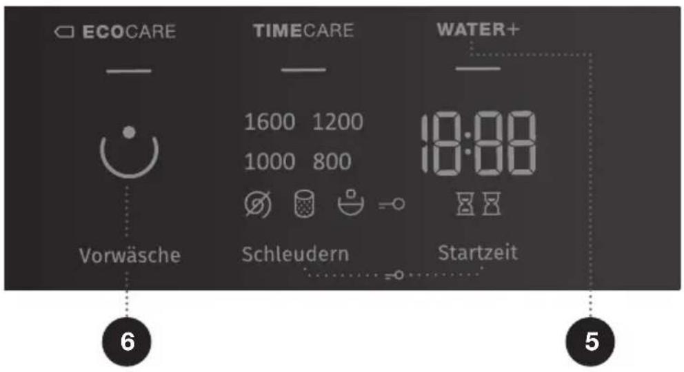 GORENJE WE74S3PA - SCHRITT: AUSWAHL VON ZUSATZFUNKTIONEN - 1