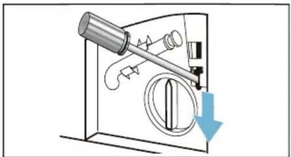 BOSCH Serie 6 WDU28540 - Notentriegelung betätigen - 1