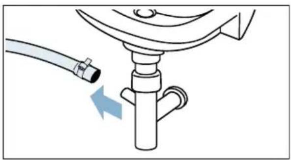 BOSCH Serie 6 WDU28540 - Ablaufschlauch am Siphon reinigen - 1