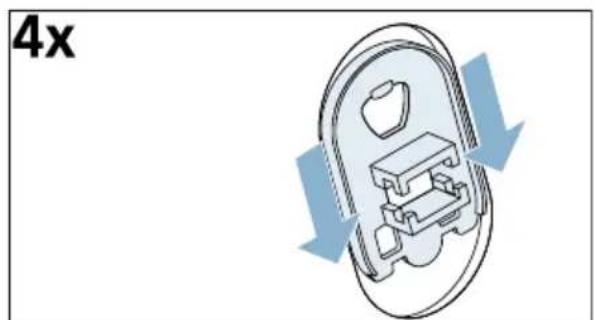 BOSCH Serie 6 WDU28540 - Transportsicherungen wie folgt entfernen: - 4