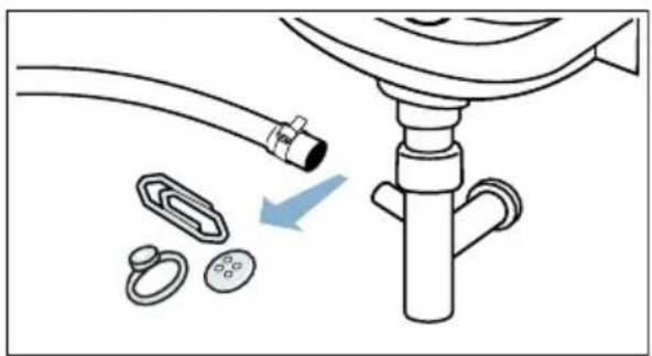 BOSCH Serie 6 WDU28540 - Ablaufschlauch am Siphon reinigen - 2