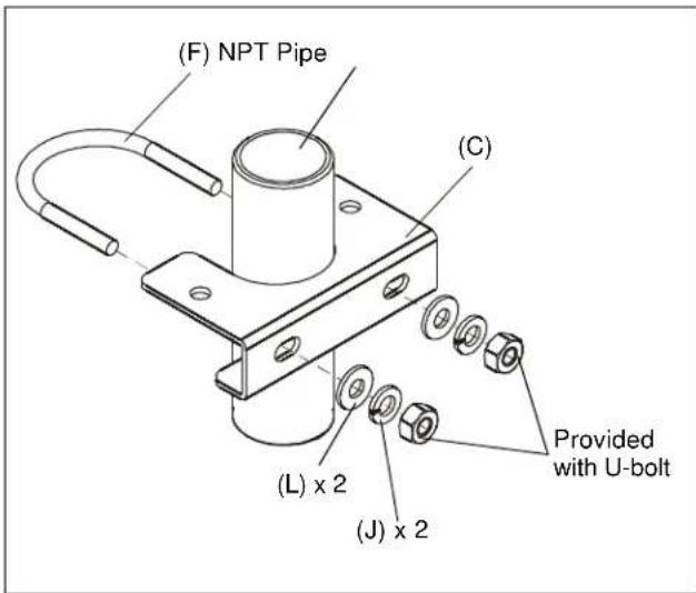 Chief PG1A - Install Projector Guard Using a Pipe Clamp - 1