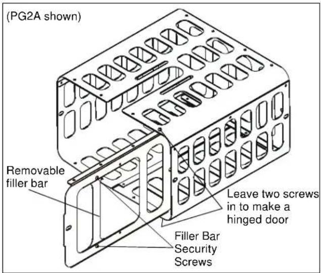 Chief PG1A - Configure Fillers on the Projector Guard - 1