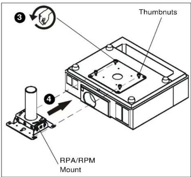Chief PG1A - Removing Projector from Ceiling Mount - 1