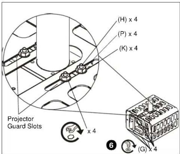 Chief PG1A - Install Projector Guard on Pole-Mounted Projector - 2