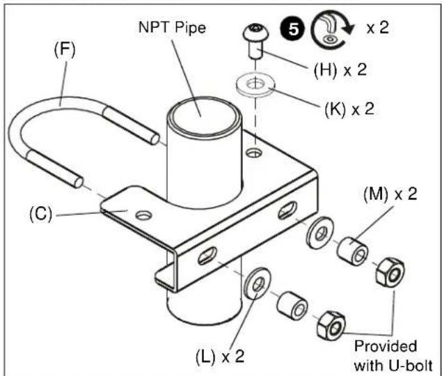 Chief PG1A - Install Projector Guard Using a Pipe Clamp - 2