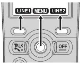 PANASONIC KX-TH112 - Handset soft keys - 1