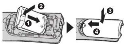 PANASONIC KX-TH112 - Battery installation/replacement - 2