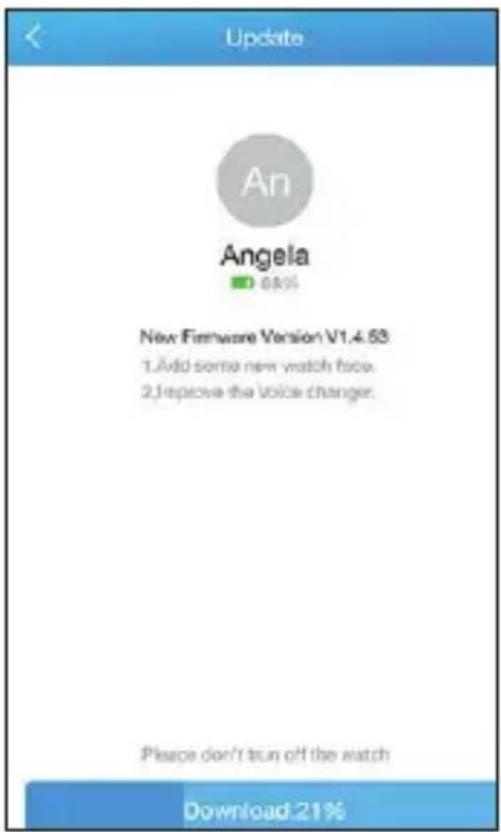 Update An Angela 88% New Firmware Version V1.4.63 1.Add some new watch face. 2,Remove the voice changer. Please don't run off the watch Download 21%