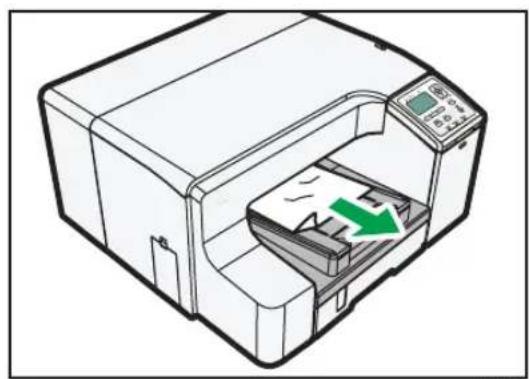 RICOH SG 5100 - [強制排紙] を押して用紙を取り除く - 1
