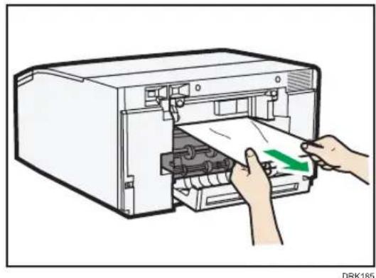 RICOH SG 5100 - 両面ユニットから用紙を取り除く - 1