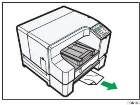 RICOH SG 5100 - トレイ 2/3 から用紙を取り除く - 2