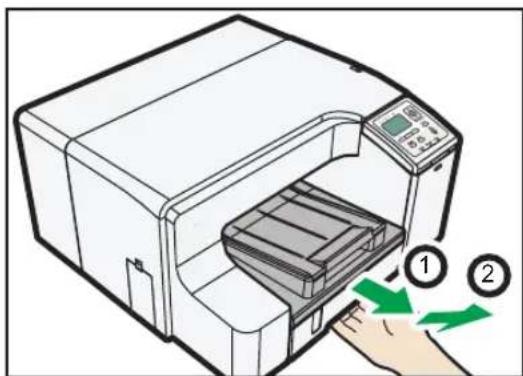 RICOH SG 5100 - フロント手差しトレイに用紙をセットする - 6