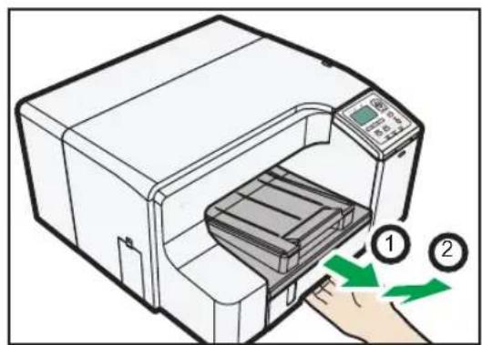 RICOH SG 5100 - トレイ 1 から用紙を取り除く - 2
