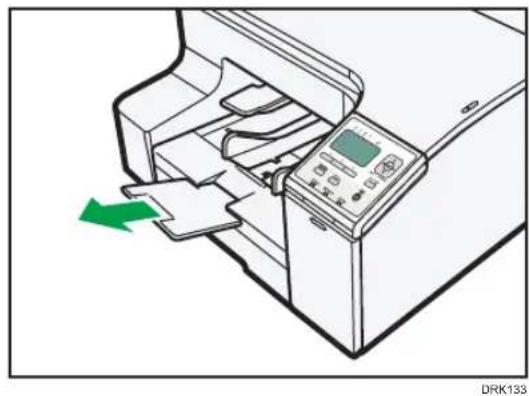 RICOH SG 5100 - フロント手差しトレイに用紙をセットする - 1