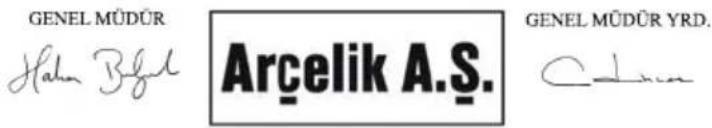 GENEL MÜDÜR Hahn Bşel Arçelik A.Ş. GENEL MÜDÜR YRD. Clima