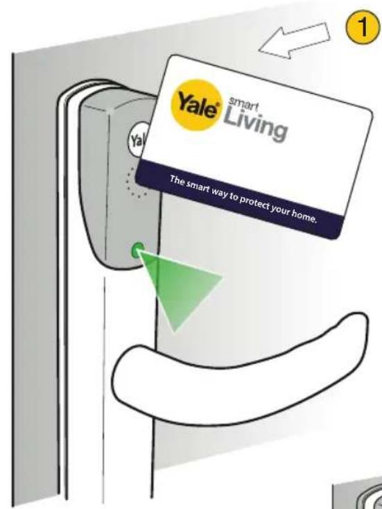 Yale Conexis L1 - Unlocking With Master Key Card. - 1