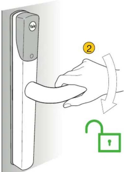 Yale Conexis L1 - Unlocking With Master Key Card. - 3