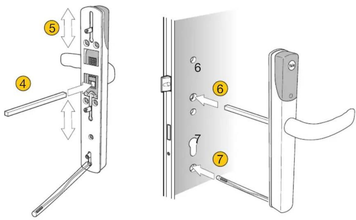 Yale Conexis L1 - Installing External Handle. - 2
