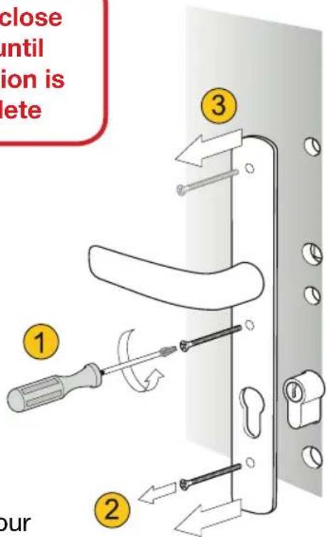 Yale Conexis L1 - Removing Existing Handle And Cylinder. - 2