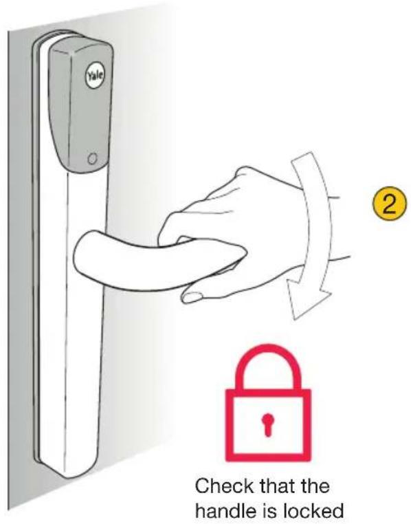 Yale Conexis L1 - Locking The Conexis® L1. - 4