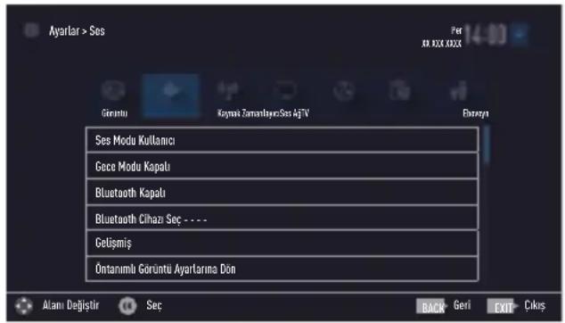 GRUNDIG 55 GCO 9900B - Ses ayarları - 1