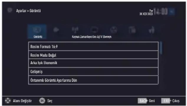 GRUNDIG 55 GCO 9900B - Görüntü ayarları - 1