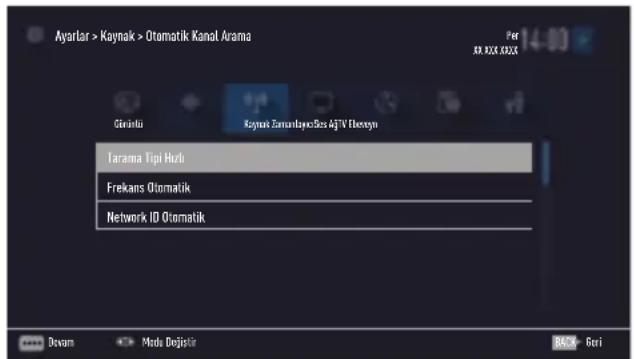 GRUNDIG 55 GCO 9900B - Kablo sağlayıcısından televiz-yon kanallarının otomatik olarak aranması - 1