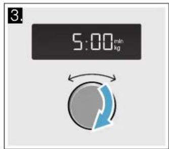 3. 5:00 min kg