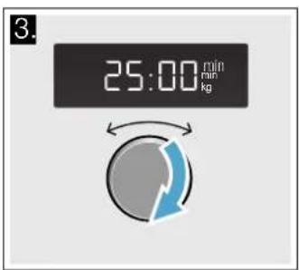 3. 25:00 min min kg