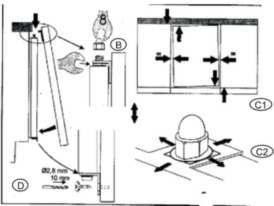 Exquisit UGS 105-1E A+ - Anweisungen zum Unterbau - 5