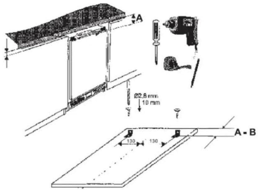 Exquisit UGS 105-1E A+ - Anweisungen zum Unterbau - 4