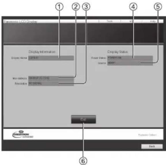 Panasonic LCD-Display Anzeigeinformationen Anzeigename: LSPS-01 Neue Adresse: 800047, 02-03-02 Auflösung: 900000000 Anzeigestatus: Stromstatus: Windows One Ladung: 900000 Beenden EASTON EASTON- Solomon Zurück