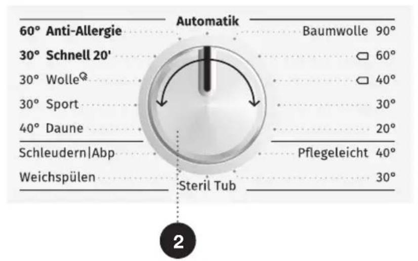 GORENJE WE64S3P - SCHRITT: AUSWAHL DES WASCHPROGRAMMS - 1