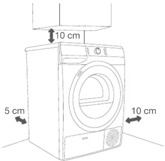 GORENJE DE83ILB/GI - AUSWAHL DES AUFSTELLUNGSPLATZES - 1