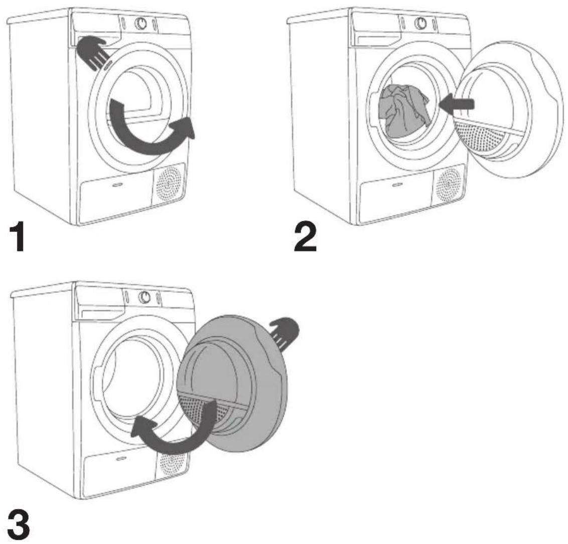 GORENJE DE83ILB/GI - EINSCHALTEN DES WÄSCHETROCKNERS - 3