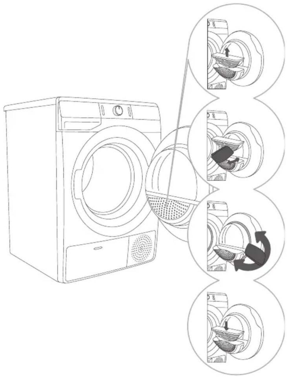 GORENJE DE83ILB/GI - REINIGEN DES FLUSENSIEBS IN DER LUKE - 1