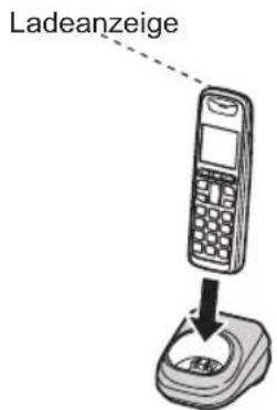 PANASONIC KX-TGF110G - Einsetzen des Akkus - 2