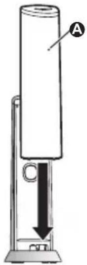 PANASONIC KX-TGK220G - Einsetzen der Akkus/Anbringen der Mobilteilabdeckung - 3