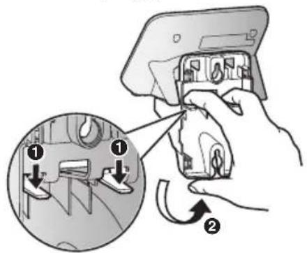PANASONIC KX-TGD583 - To remove the wall mounting adaptor - 1