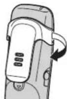 PANASONIC KX-TG9348 - To remove the belt clip - 1
