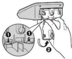 PANASONIC KX-TG9348 - To remove the wall mounting adaptor - 1