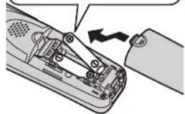 PANASONIC KX-TG6592G - Einsetzen der Akkus - 2