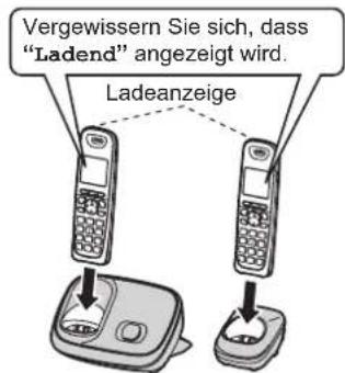 PANASONIC KX-TG6522AR - Laden des/der Akku(s) - 1